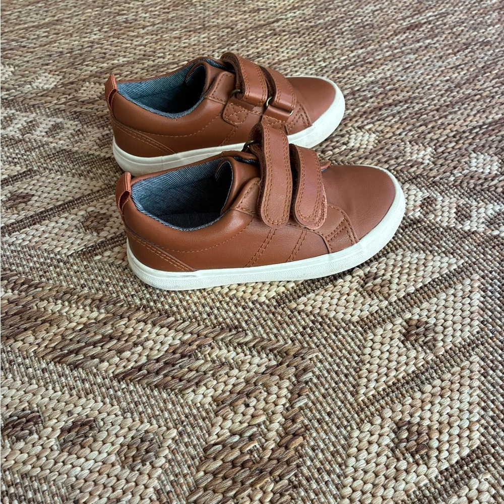 Cat & Jack Brown Kids Sneakers with Velcro (worn once)